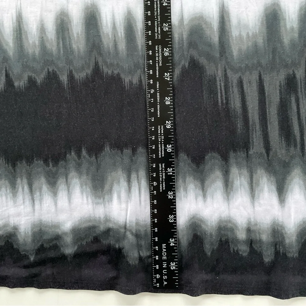 a.n.a Tie Dye Maxi Skirt Sz SP Black White Fold Over  Boho Hippie Beach Vacation